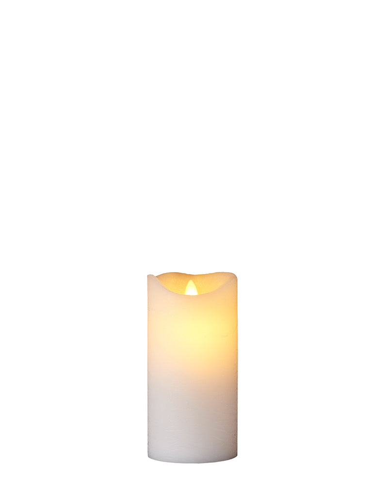 Sara Genopladelig Ø 7,5 cm H 15 cm Hvid