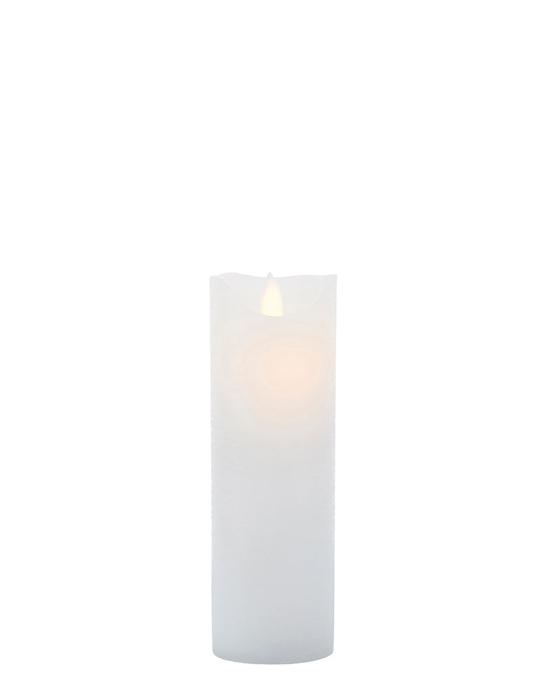 Sara Genopladelig Ø 7,5 cm H 20 cm Hvid