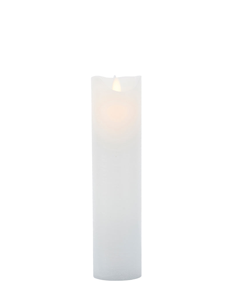Sara Genopladelig Ø 7,5 cm H 30 cm Hvid