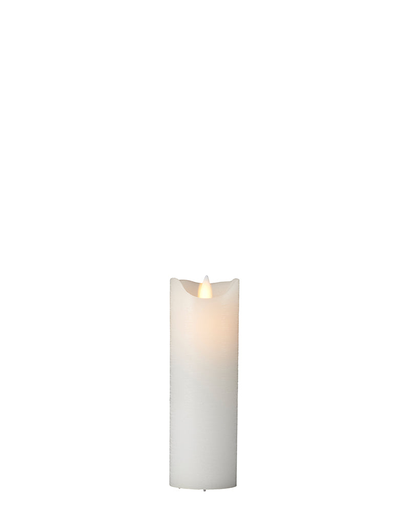 Sara Genopladelig Ø 5 cm H 15 cm Hvid