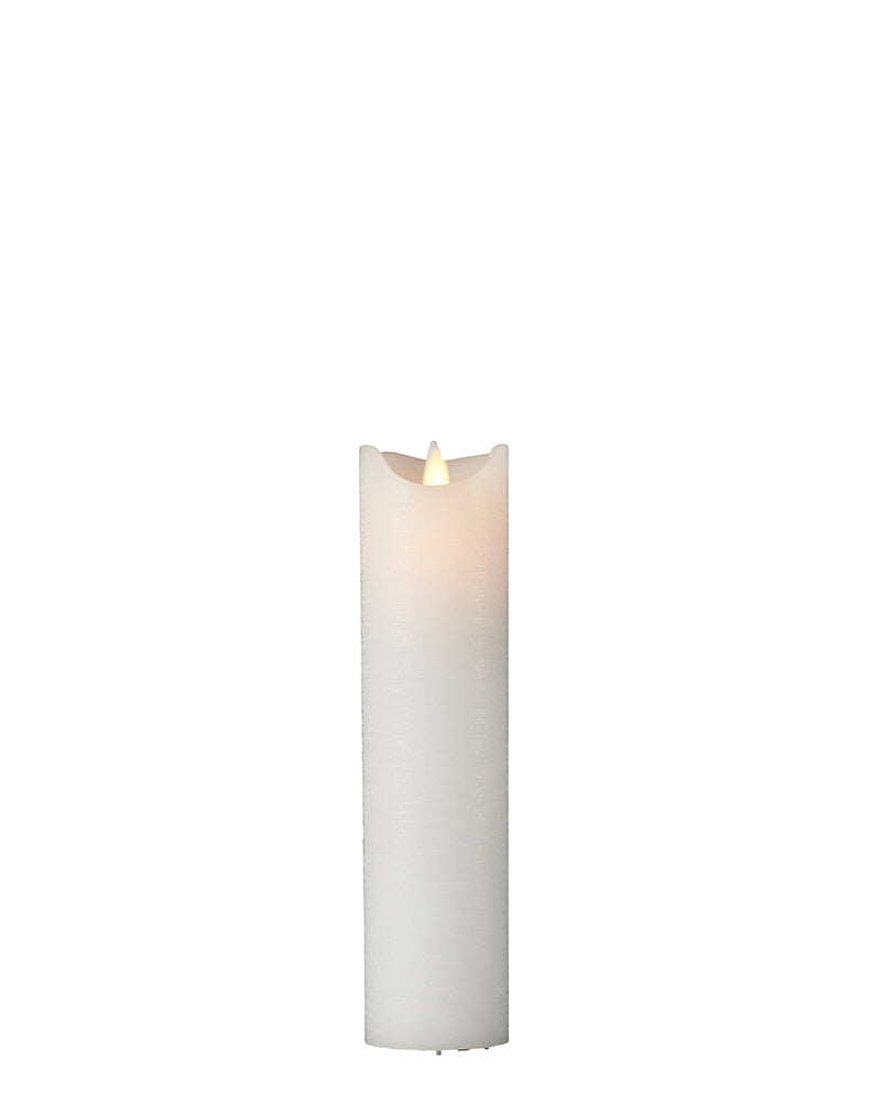 Sara Genopladelig Ø 5 cm H 20 cm Hvid