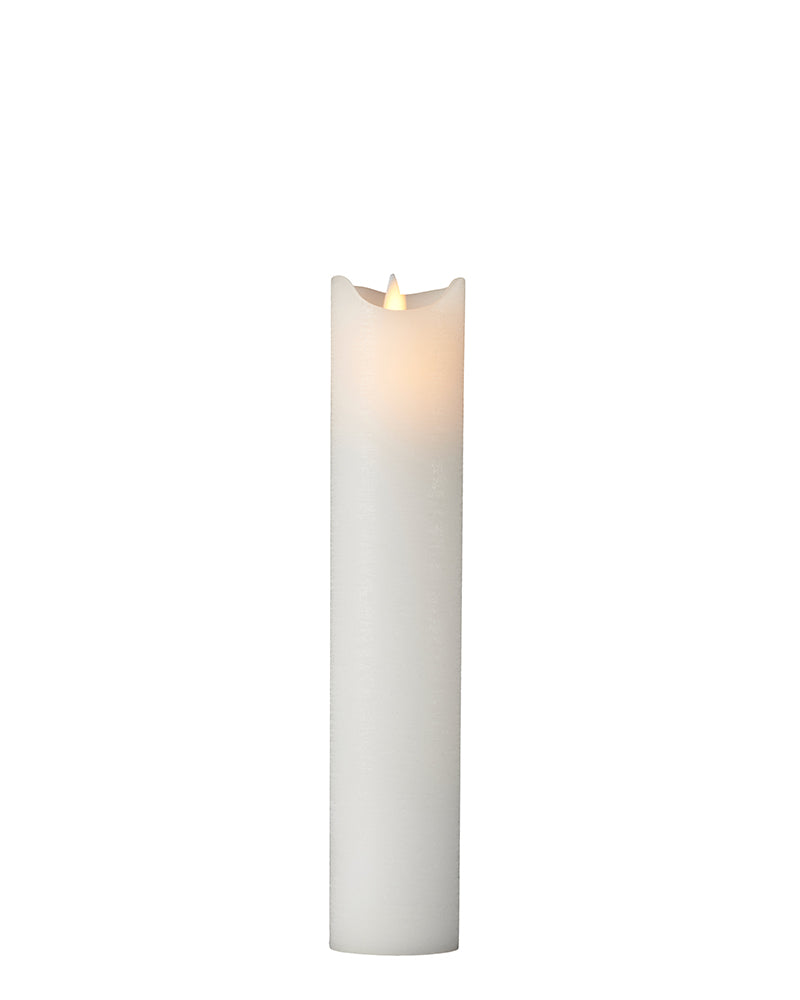 Sara Genopladelig Ø 5 cm H 25 cm Hvid