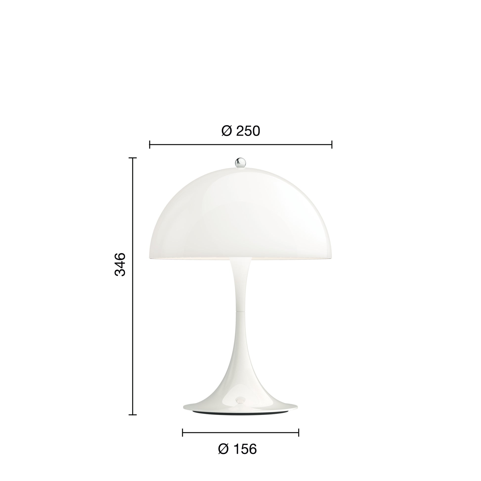 Panthella Portable 250 V2 opal bordlampe