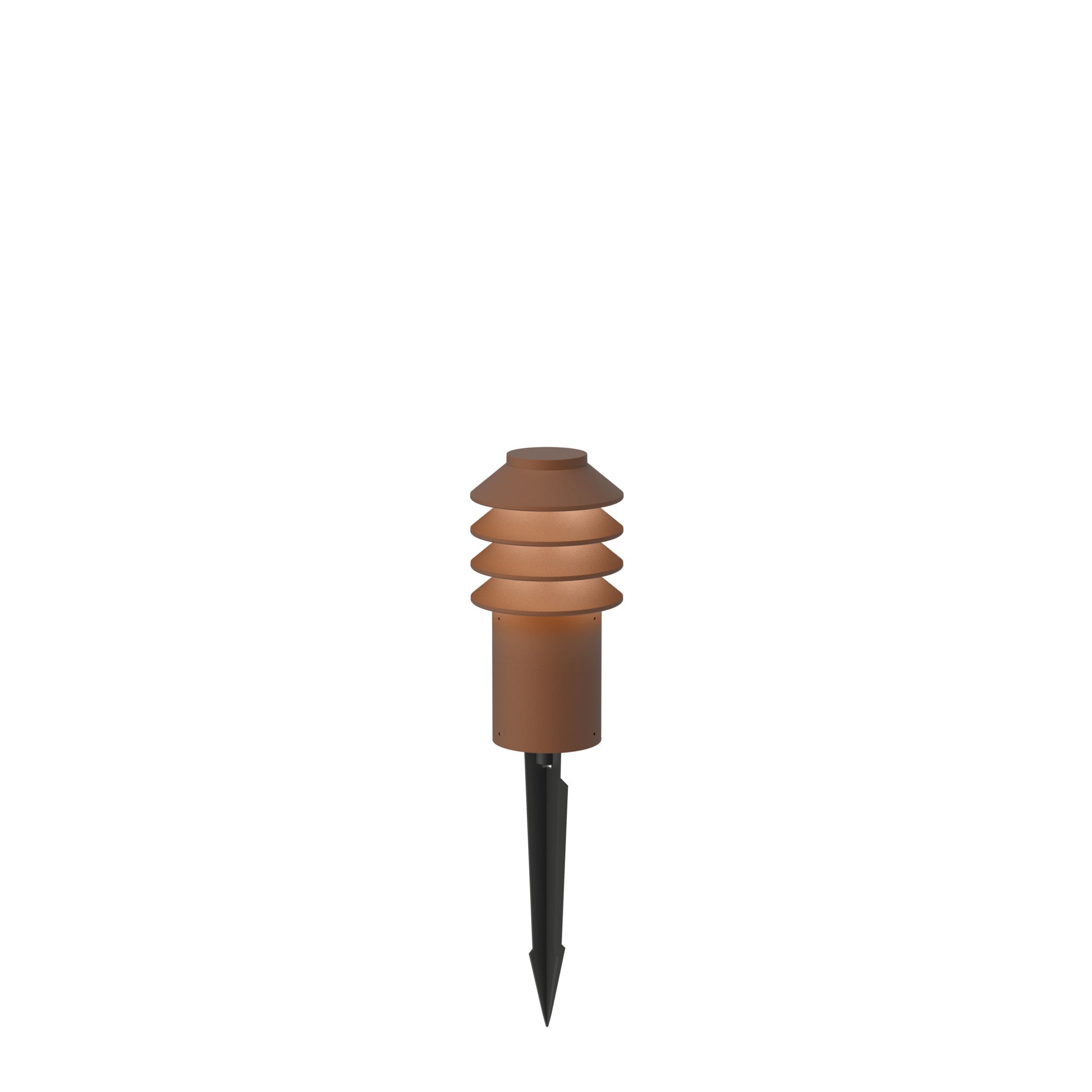 Bysted Garden Pullert Spyd Kort m/Adaptor Corten 3000K