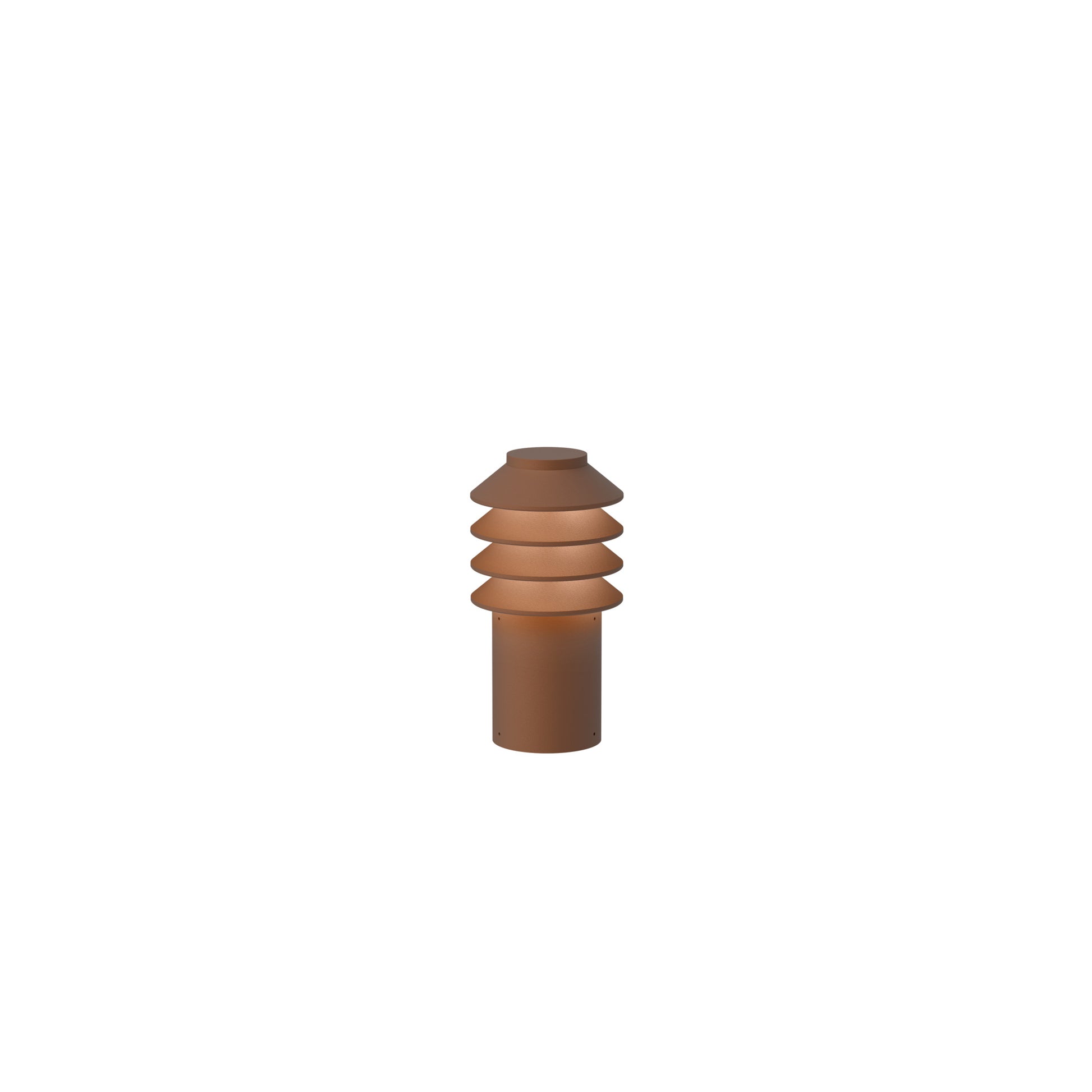 Bysted Garden Pullert Base Kort u/Adaptor Corten 2700K
