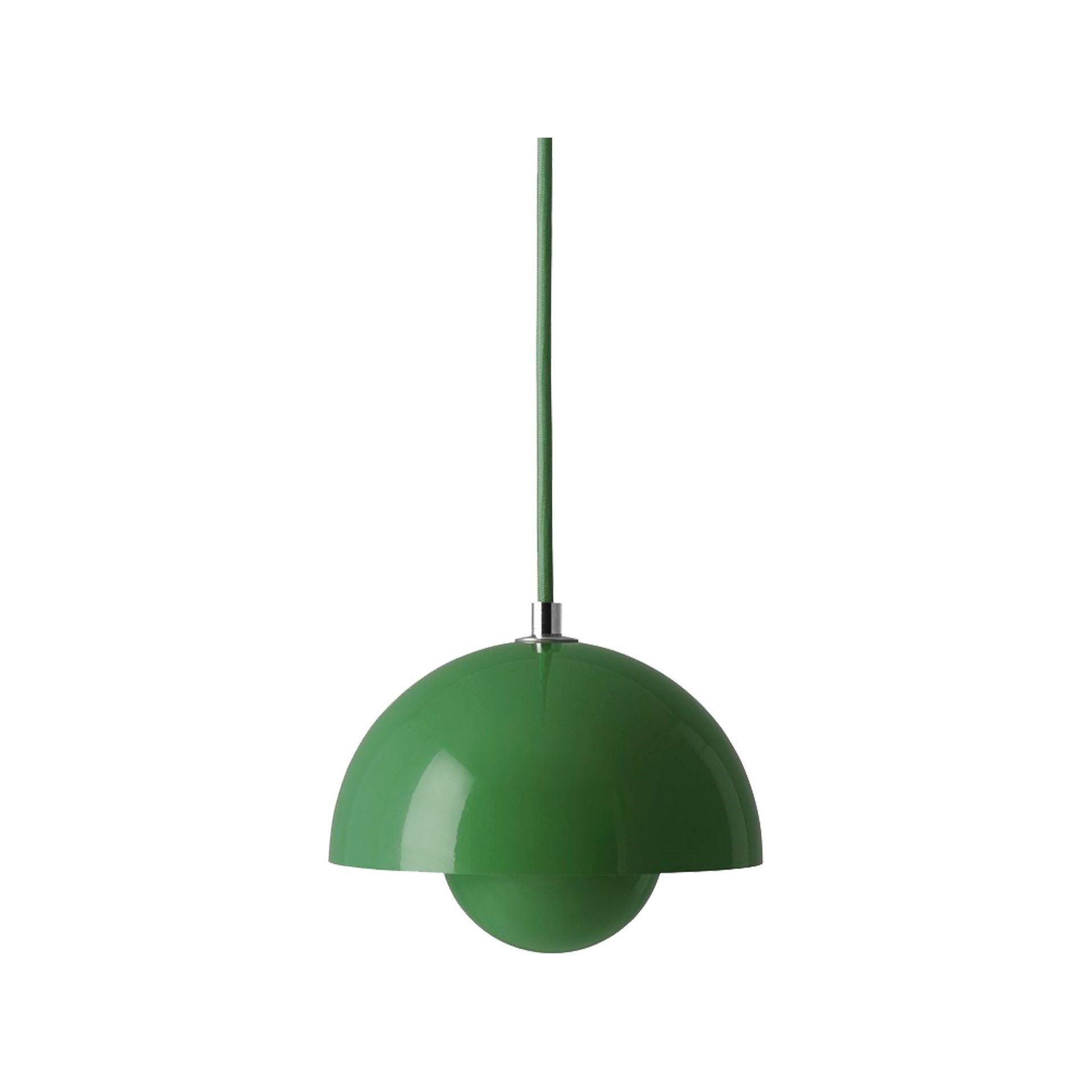 Flowerpot VP10 signal green pendel