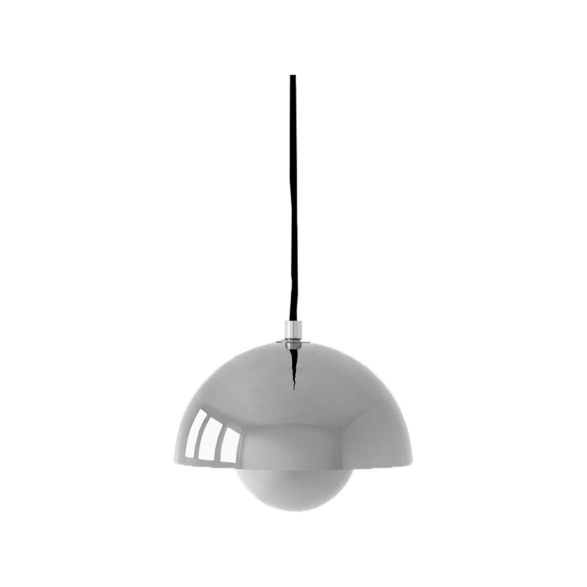 Flowerpot VP10 krom plated pendel