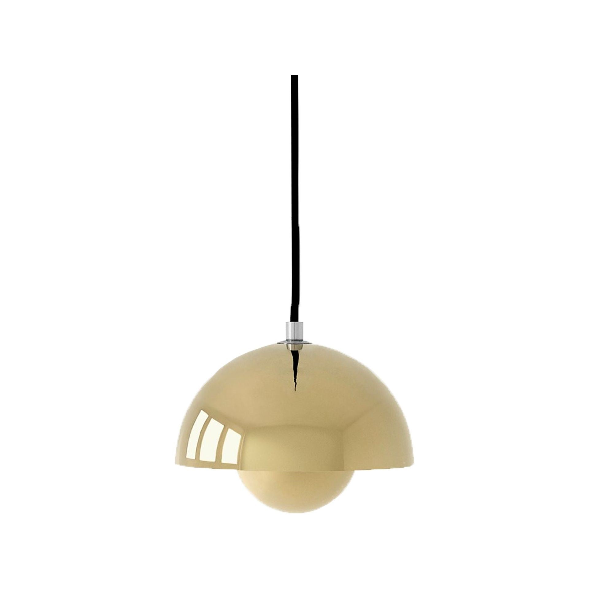 Flowerpot VP10 messing plated pendel