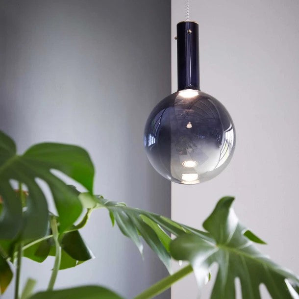 Raindrop 20 blå glas pendel