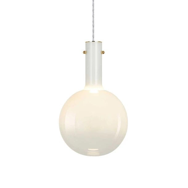 Raindrop 25 hvid glas pendel