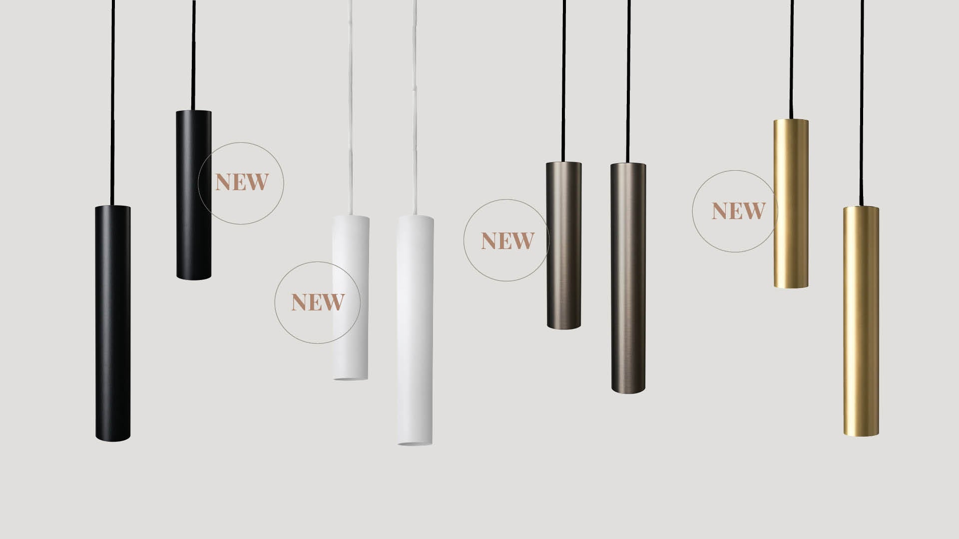 Tube Flex Pendant S25 GU10 Titanium