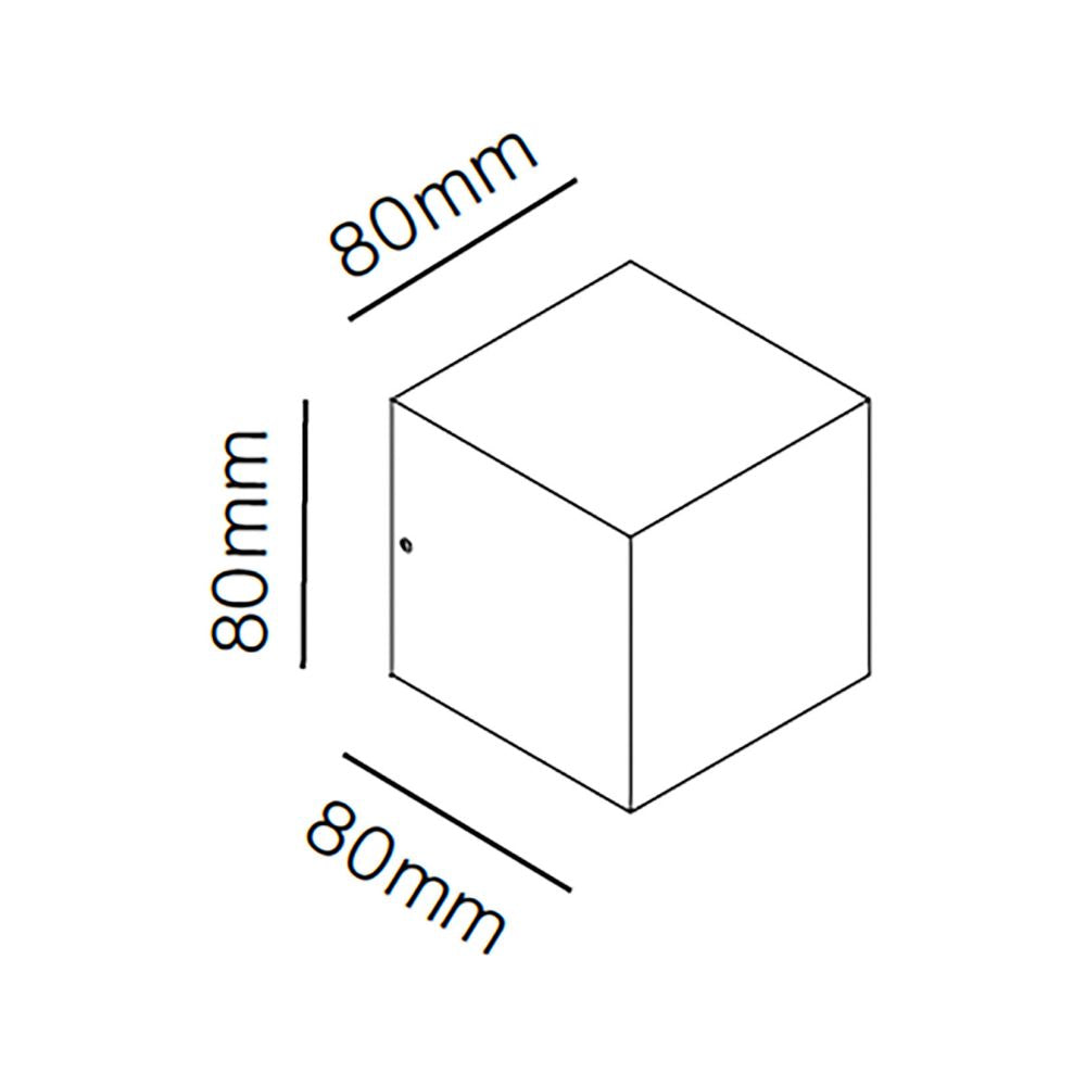 Cube Mini Down LED Sort