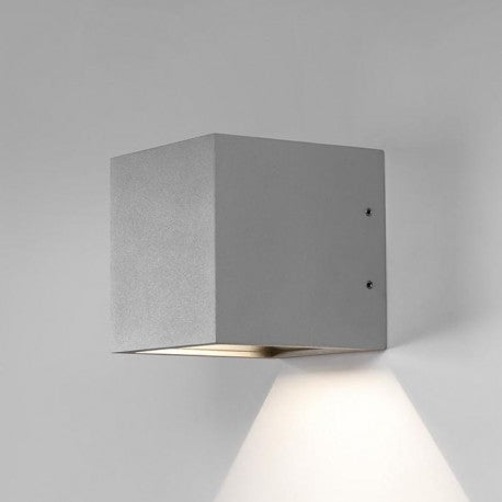 Cube XL Down LED Ø15 Sølv