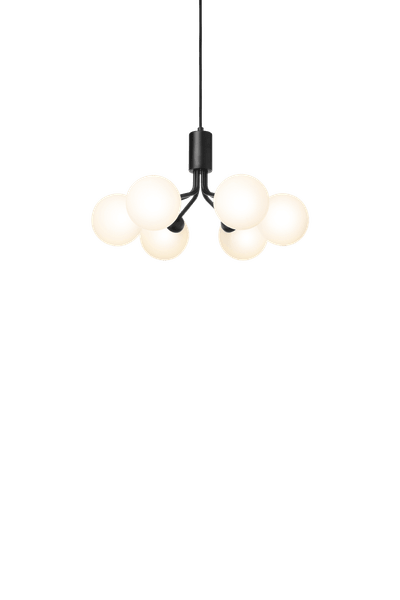 Apiales 6 satinsort/opal pendel