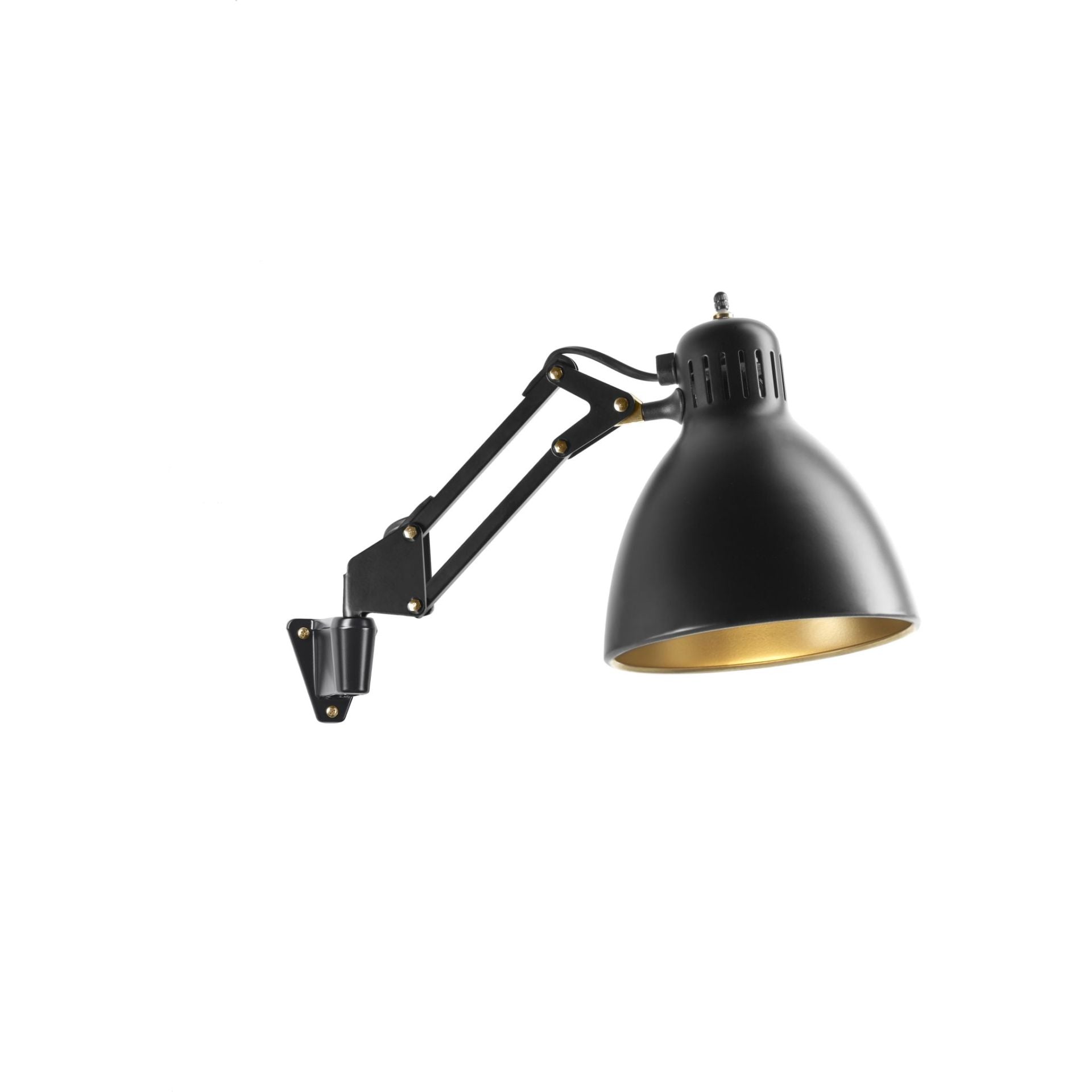 Archi W1 væg mat sort/guld