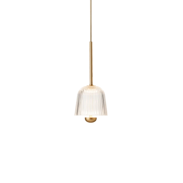 Asteea 1 satin messing/akryl pendel