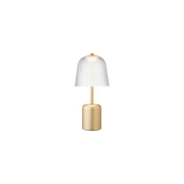 Asteea satin messing/akryl transportable lampe