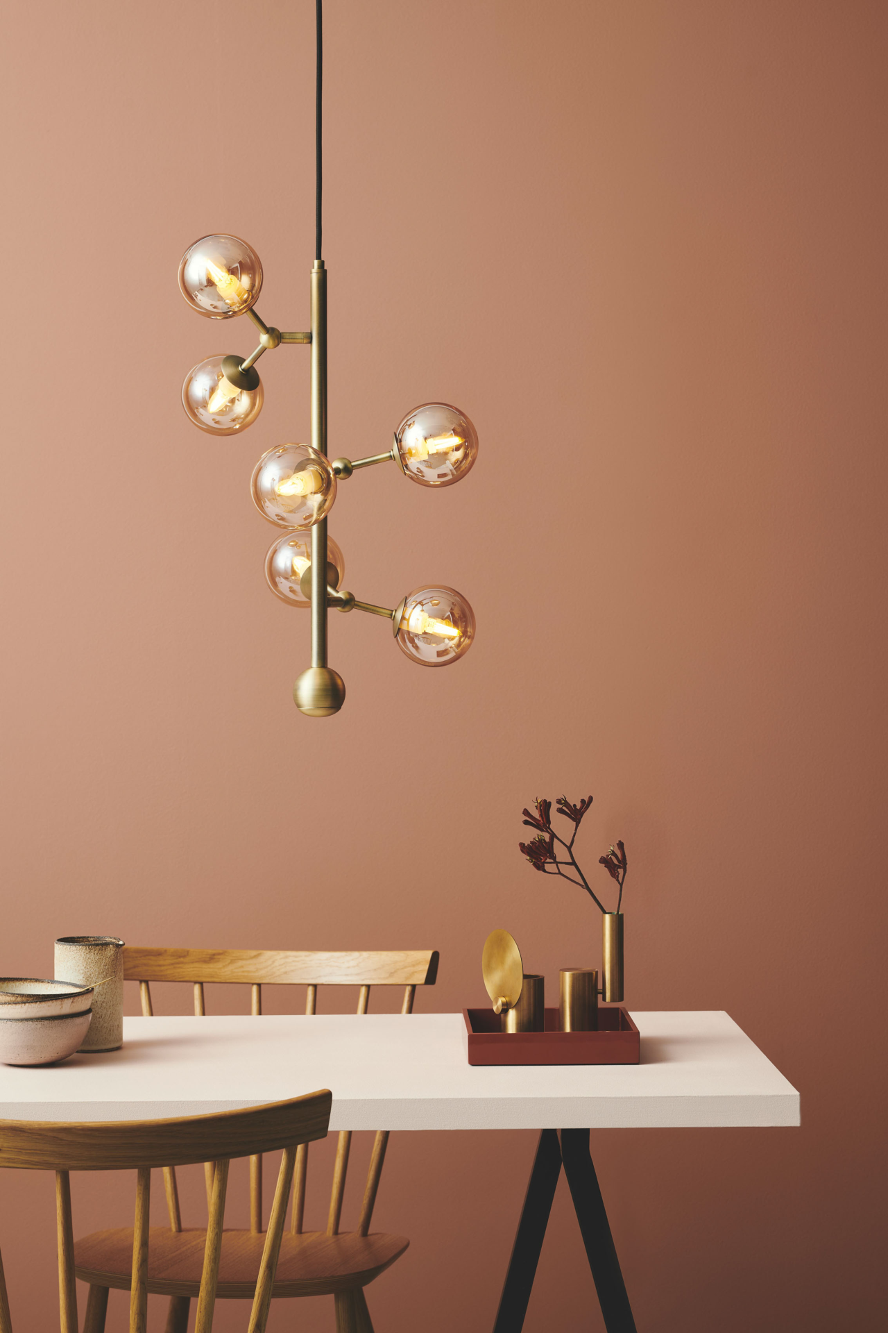 Atom vertikal messing pendel