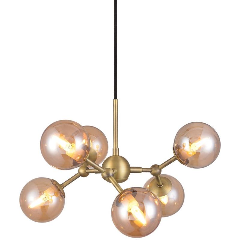 Atom Ø45 mini messing lysekrone
