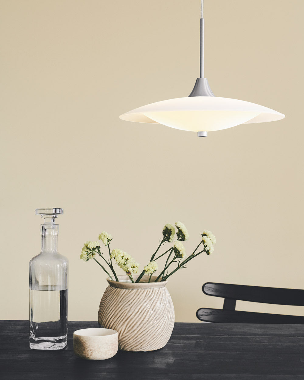 Baroni Ø46 alu/opal pendel