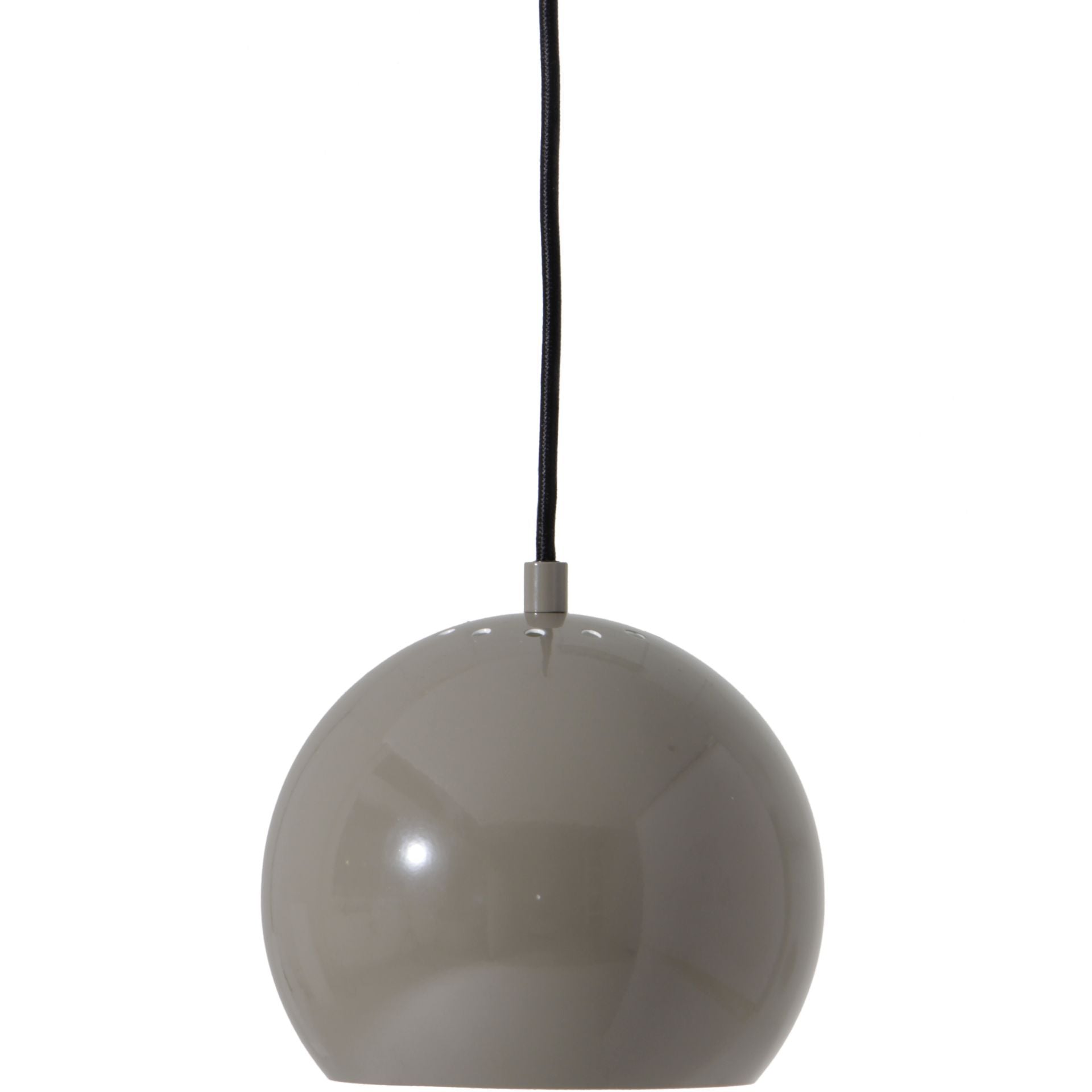 Ball Pendel Ø18 Blank Varm Grå