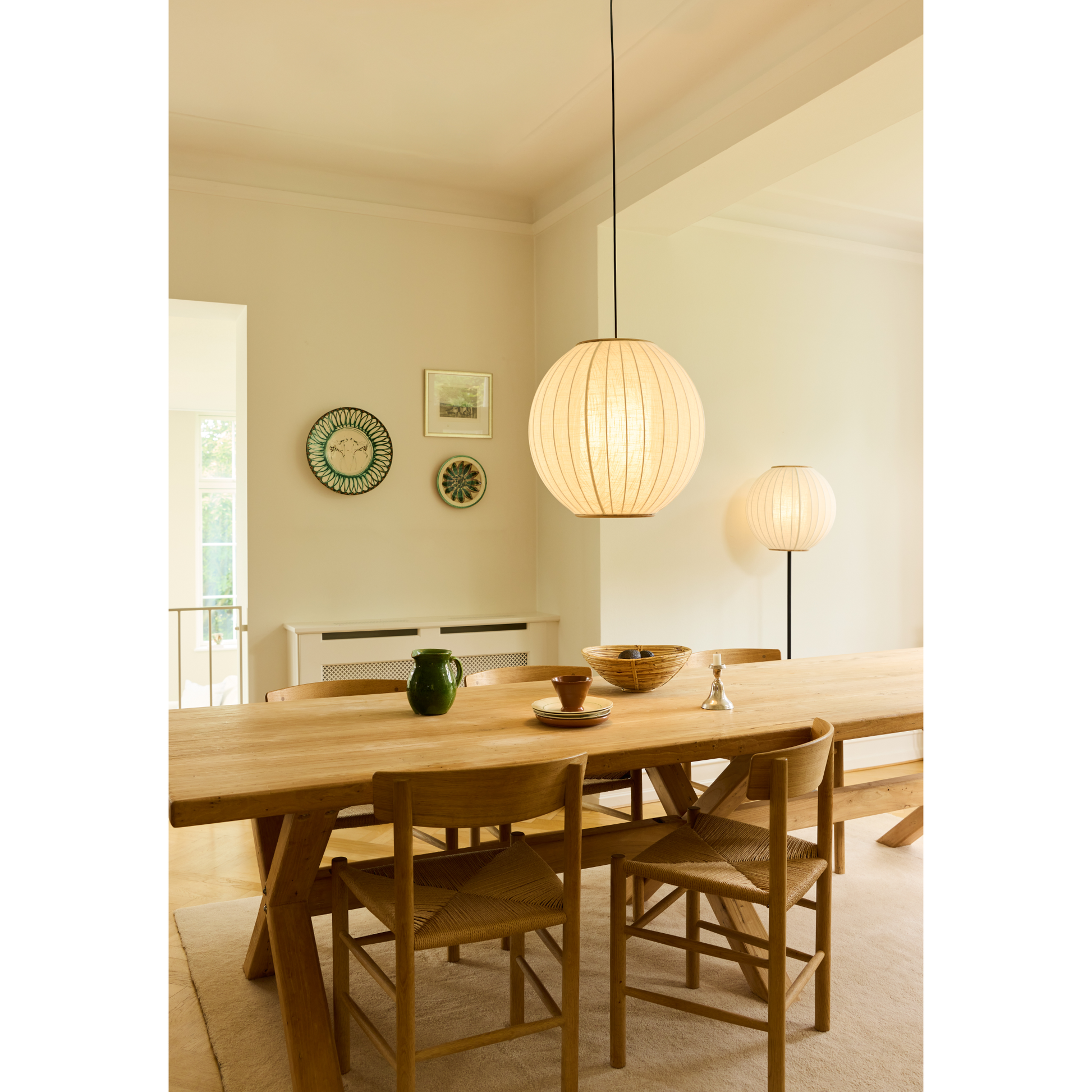 Balloon Ø40 linen hvid gulvlampe