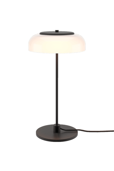Blossi sort/opal led dæmp bordlampe