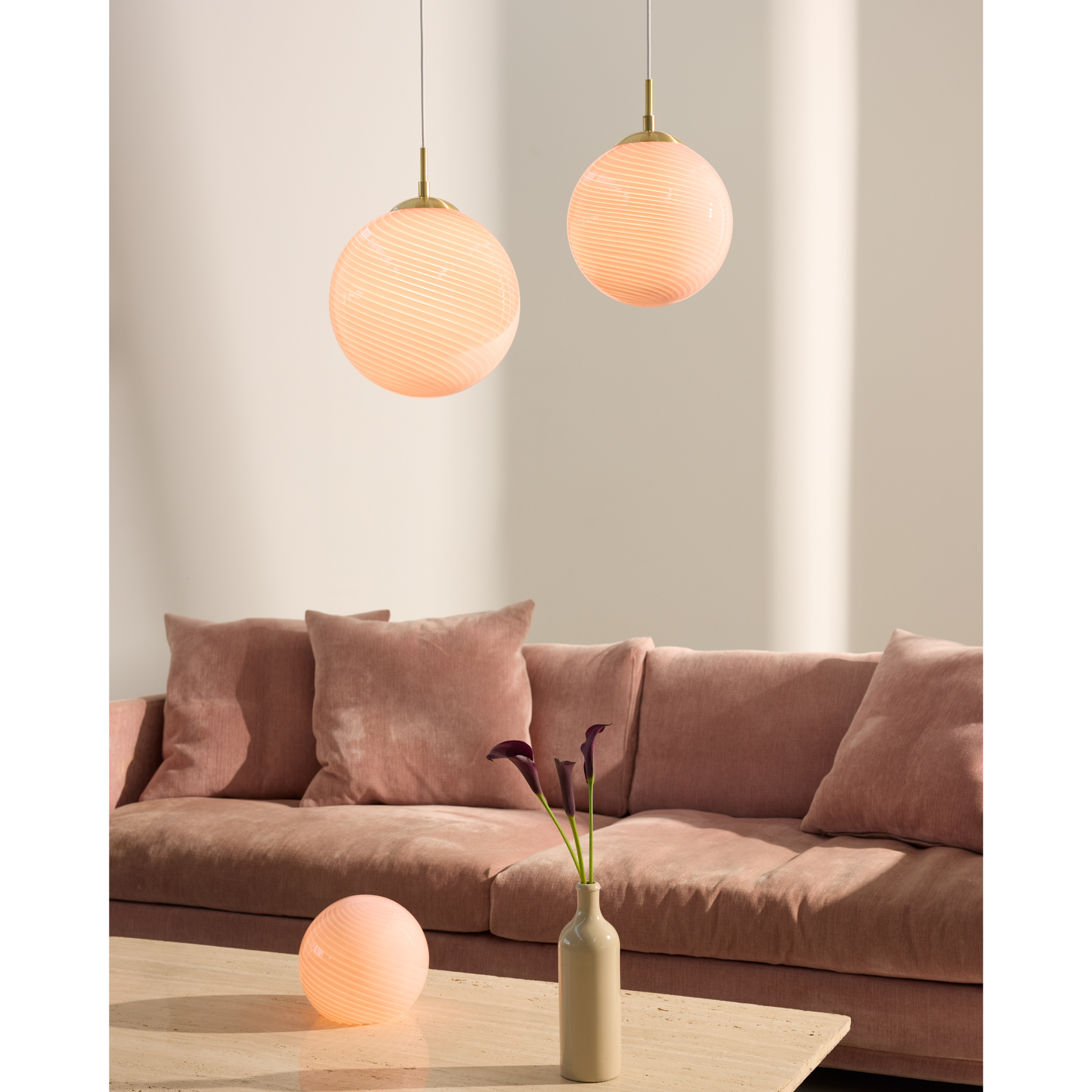 Candy Ball Ø30 rosa pendel