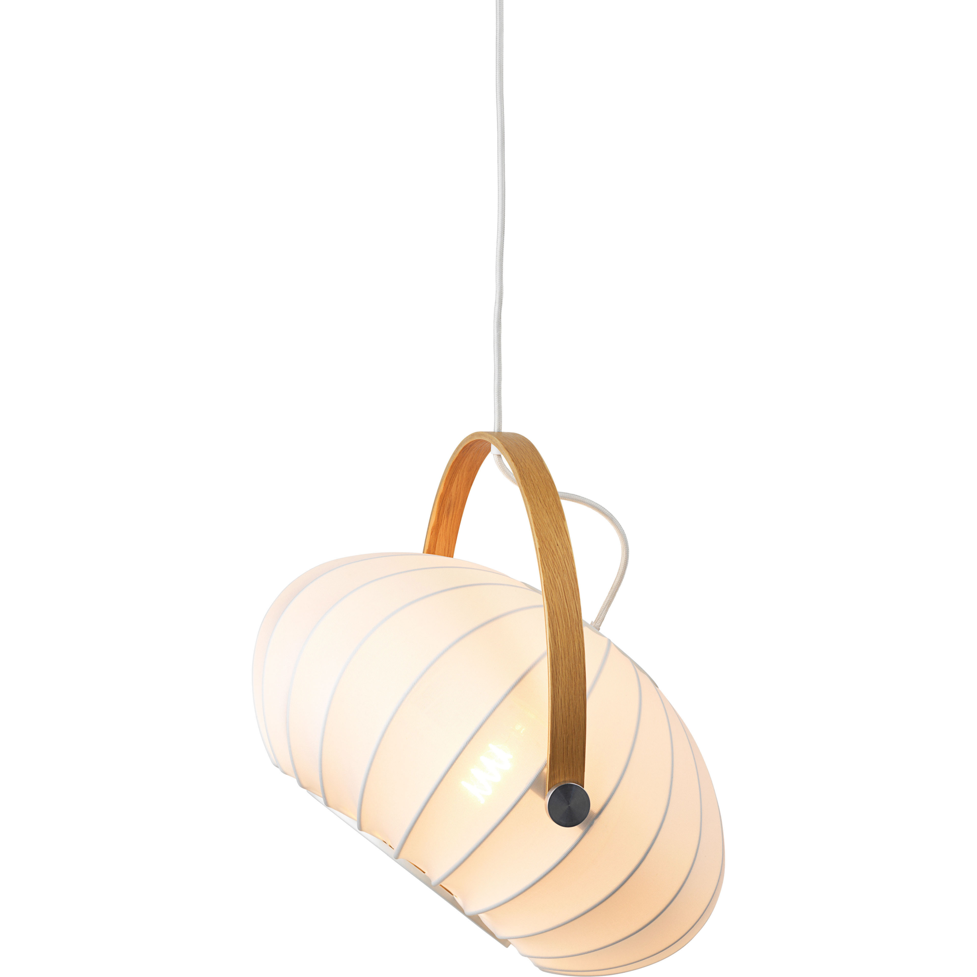 DC Ø40 tekstil hvid pendel