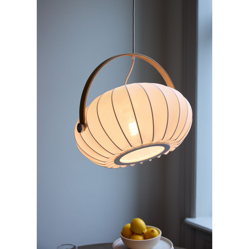 DC Ø40 tekstil hvid pendel