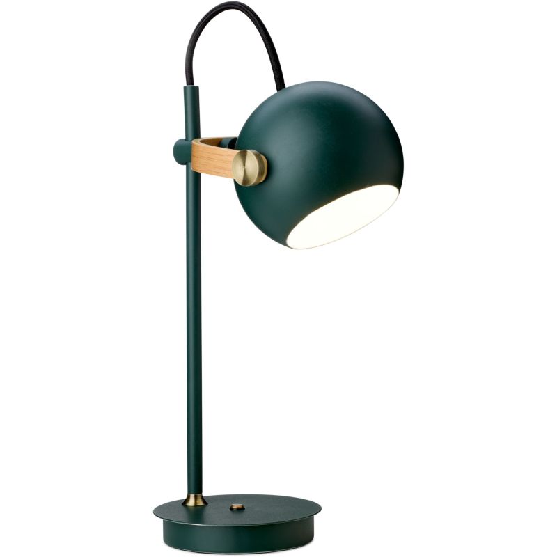 DC mørkegrøn transportabel lampe