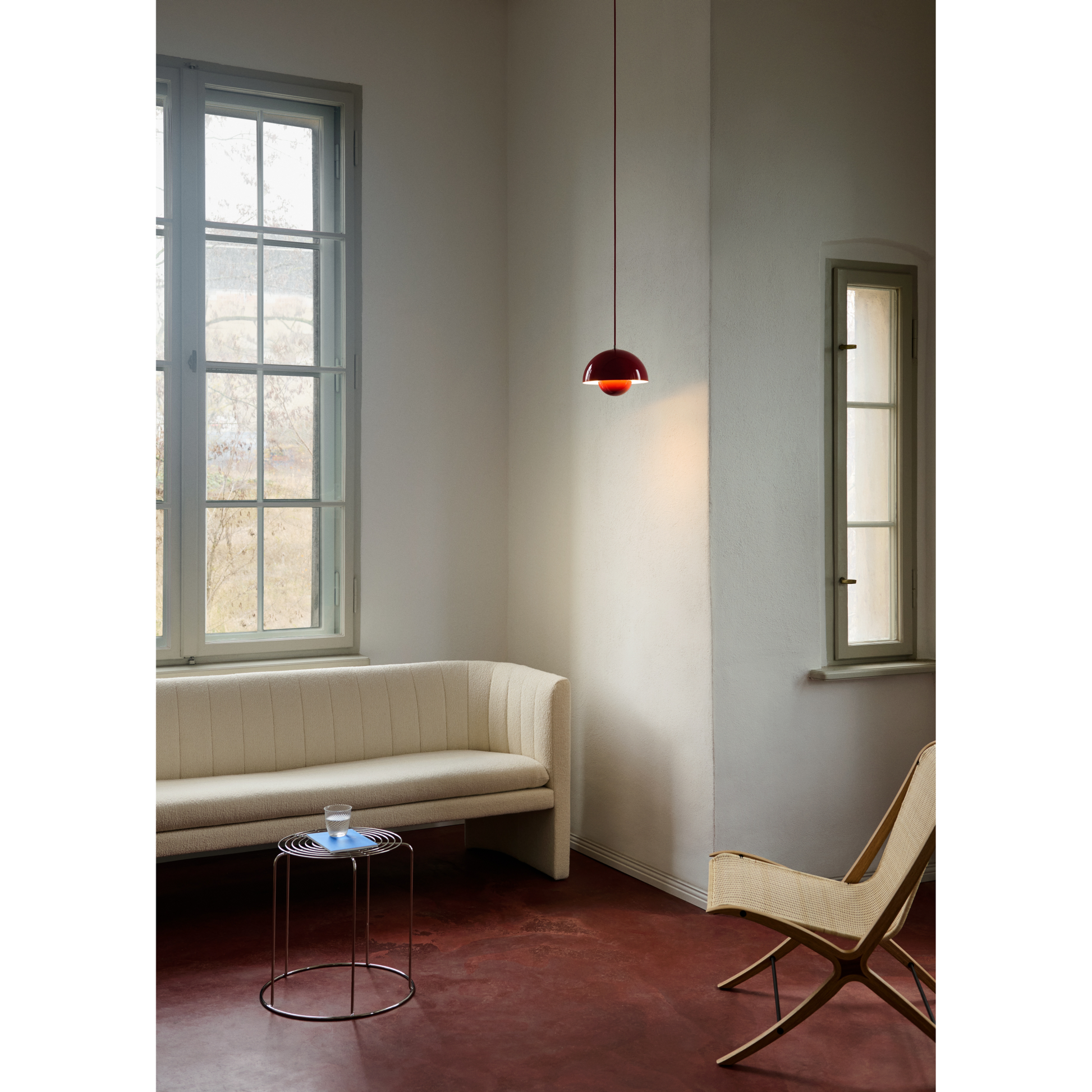 Flowerpot VP1 vermilion rød pendel