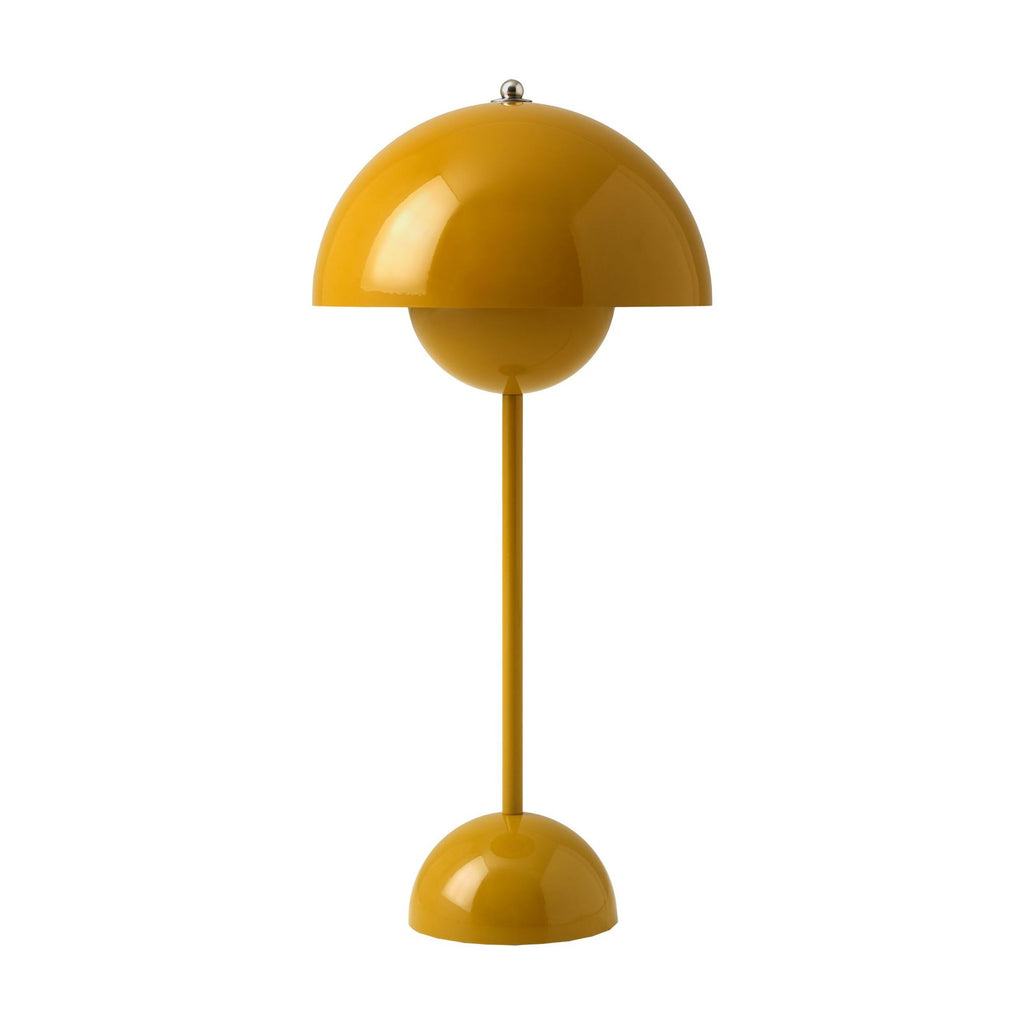Flowerpot VP3 sennepsfarvet bordlampe