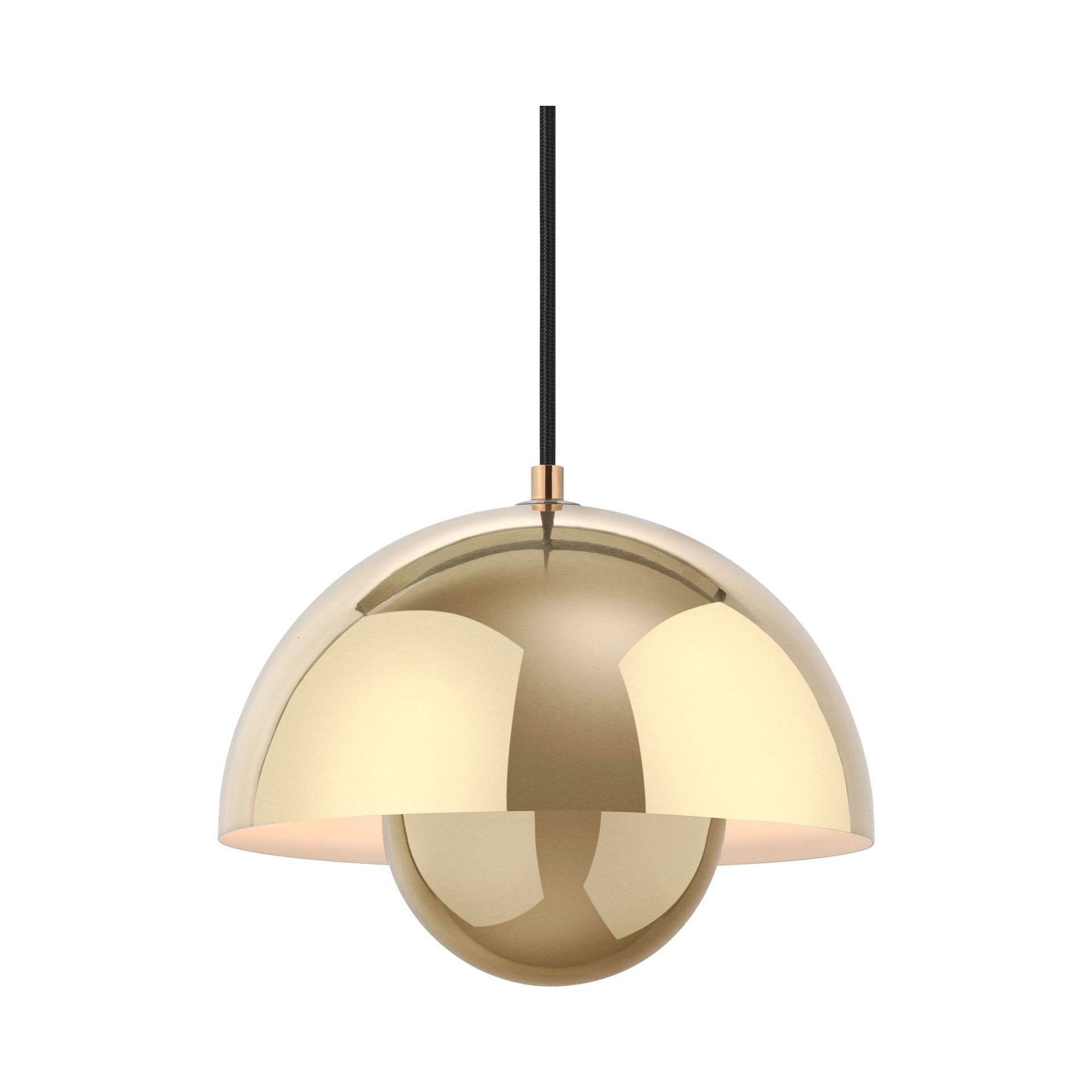Flowerpot VP1 Poleret messing pendel