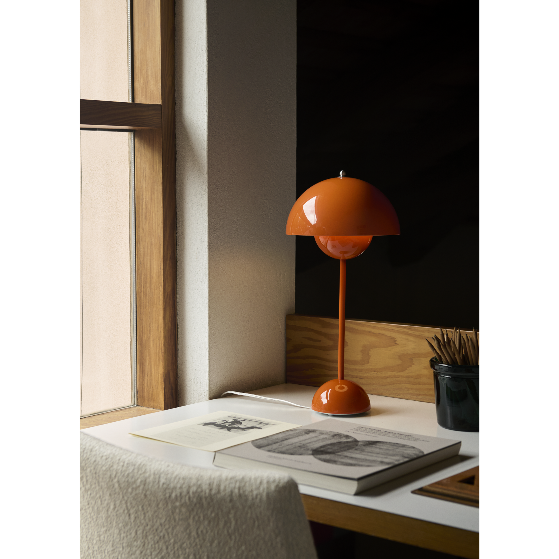 Flowerpot VP3 bordlampe zesty orange