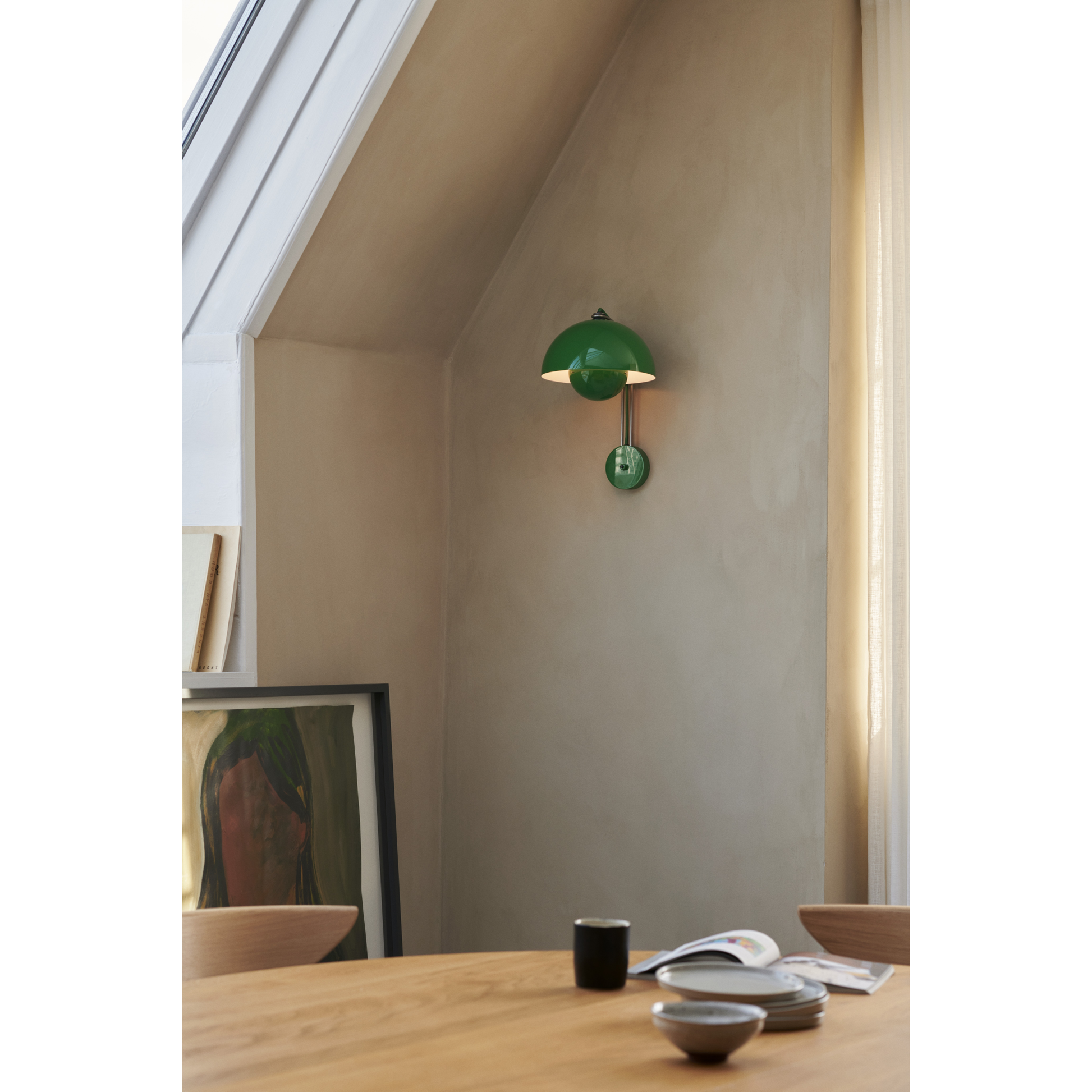 Flowerpot væglampe VP8 signal grøn