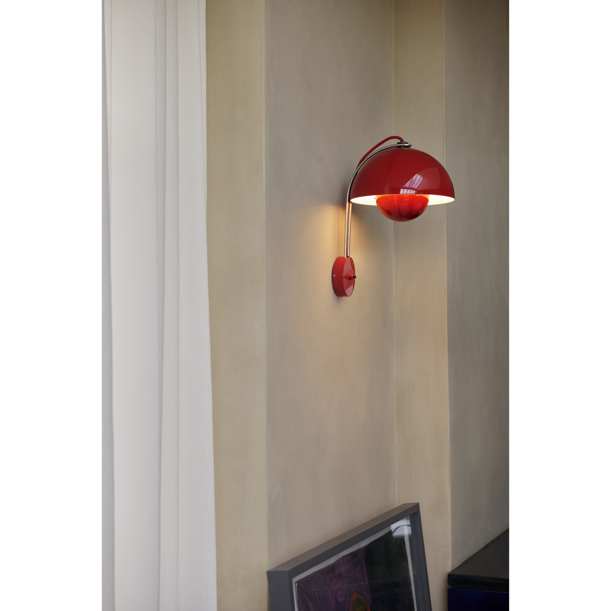 Flowerpot væglampe VP8 vermilion rød