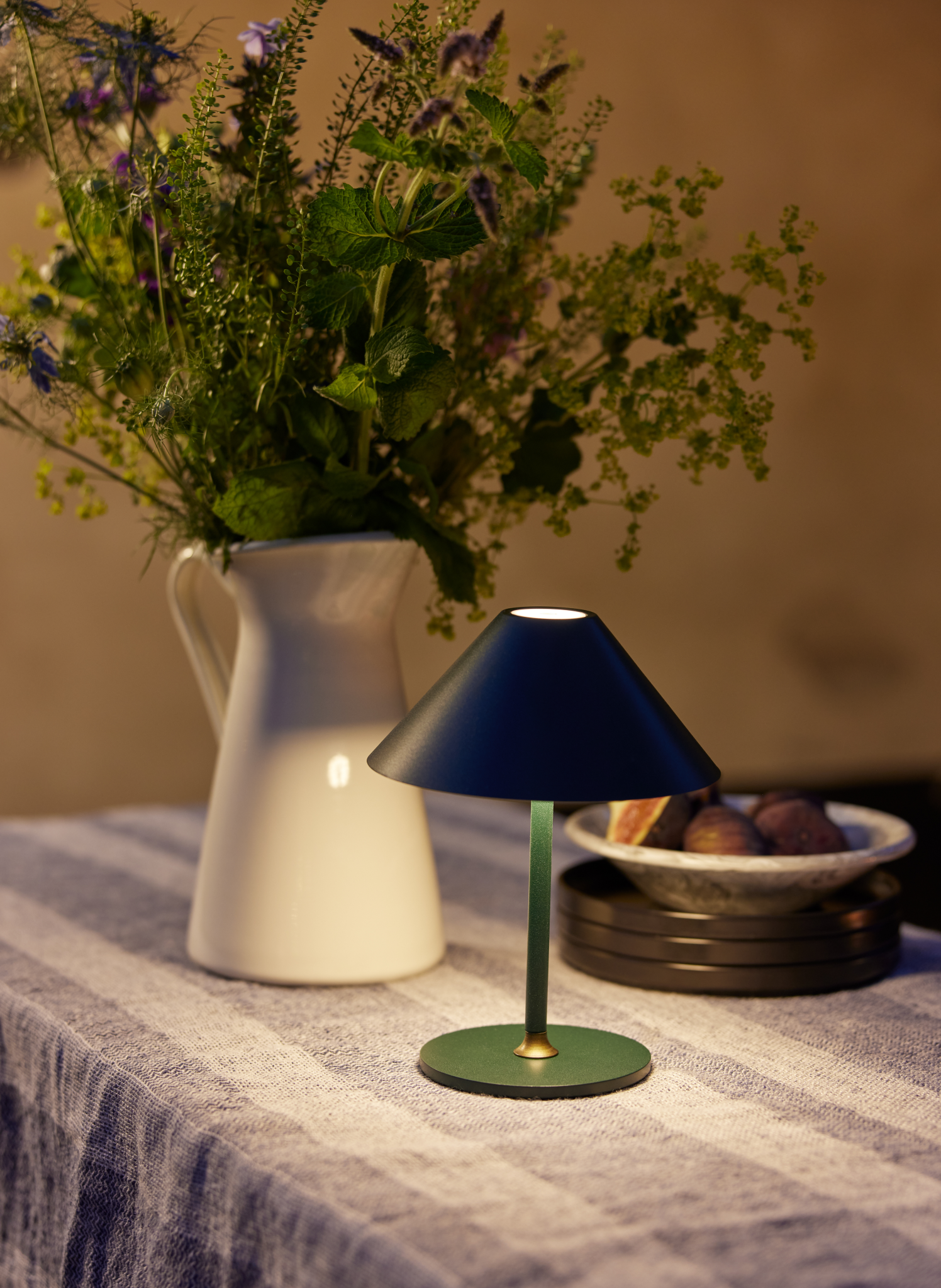 Hygge Ø15 sort batteri bordlampe