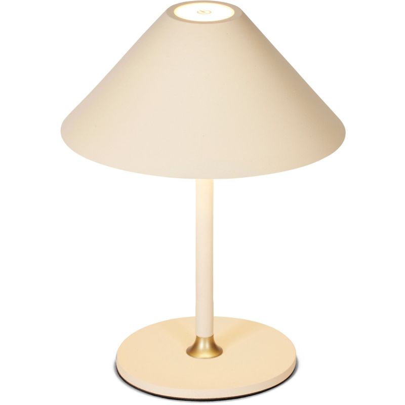 Hygge Ø15 creme batteri bordlampe