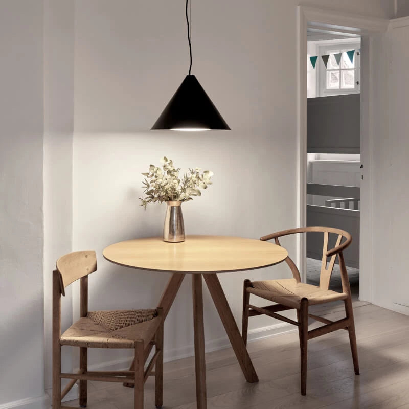Keglen pendel ø400 LED sort 2700K