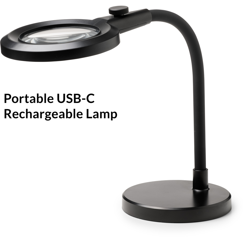 Magni lup charge sort transportabel bordlampe