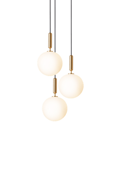 Miira 3 stor messing/opal klynge