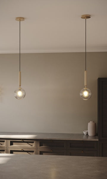 Miira 1 messing/klar pendel