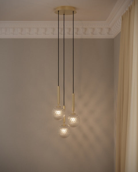 Miira 3 messing/klar klynge