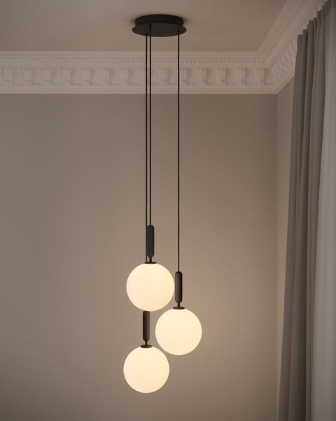 Miira 3 stengrå/opal klynge