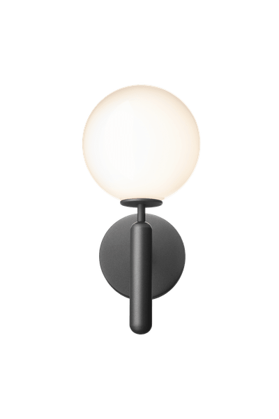 Miira stengrå/opal væglampe