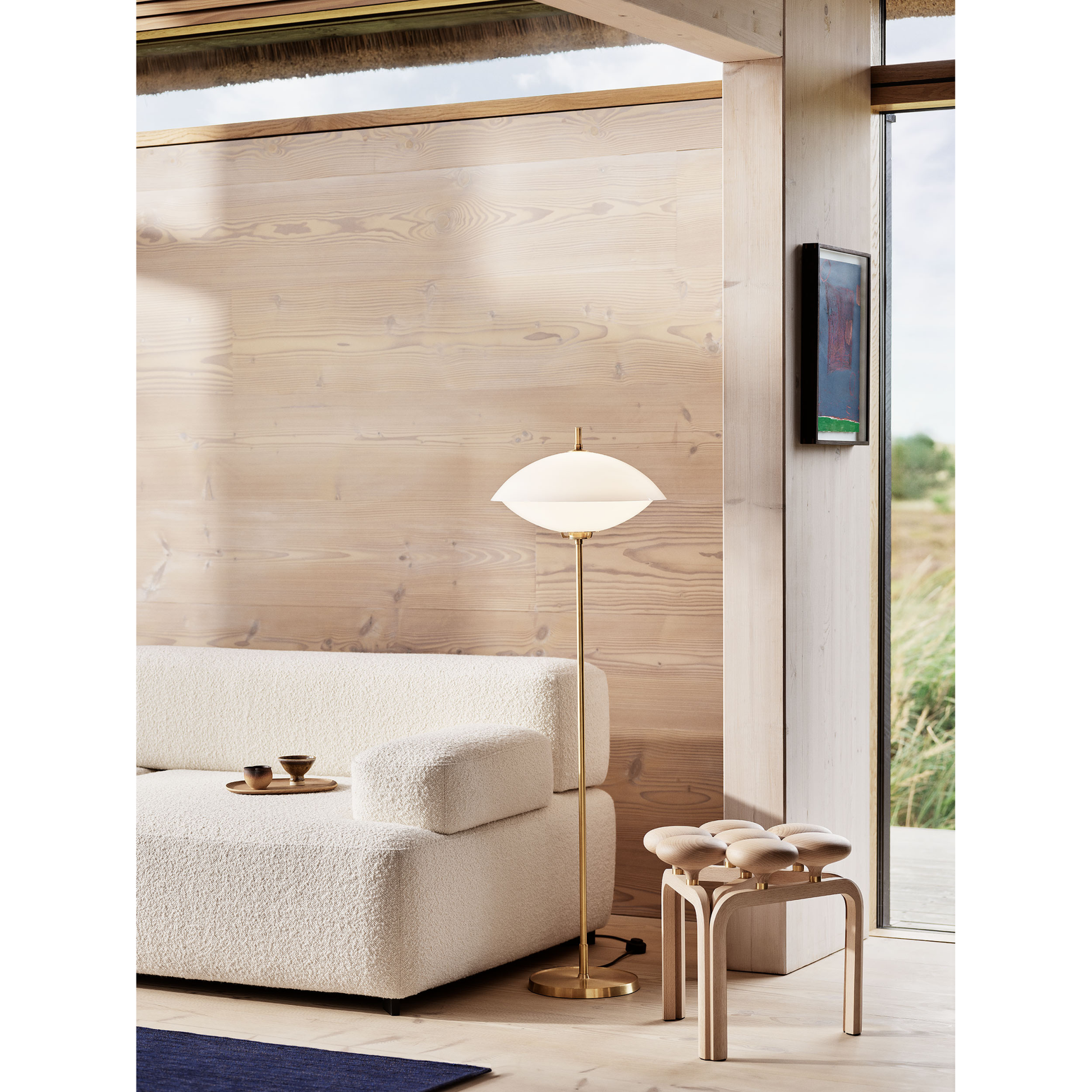 Musling gulvlampe ø40