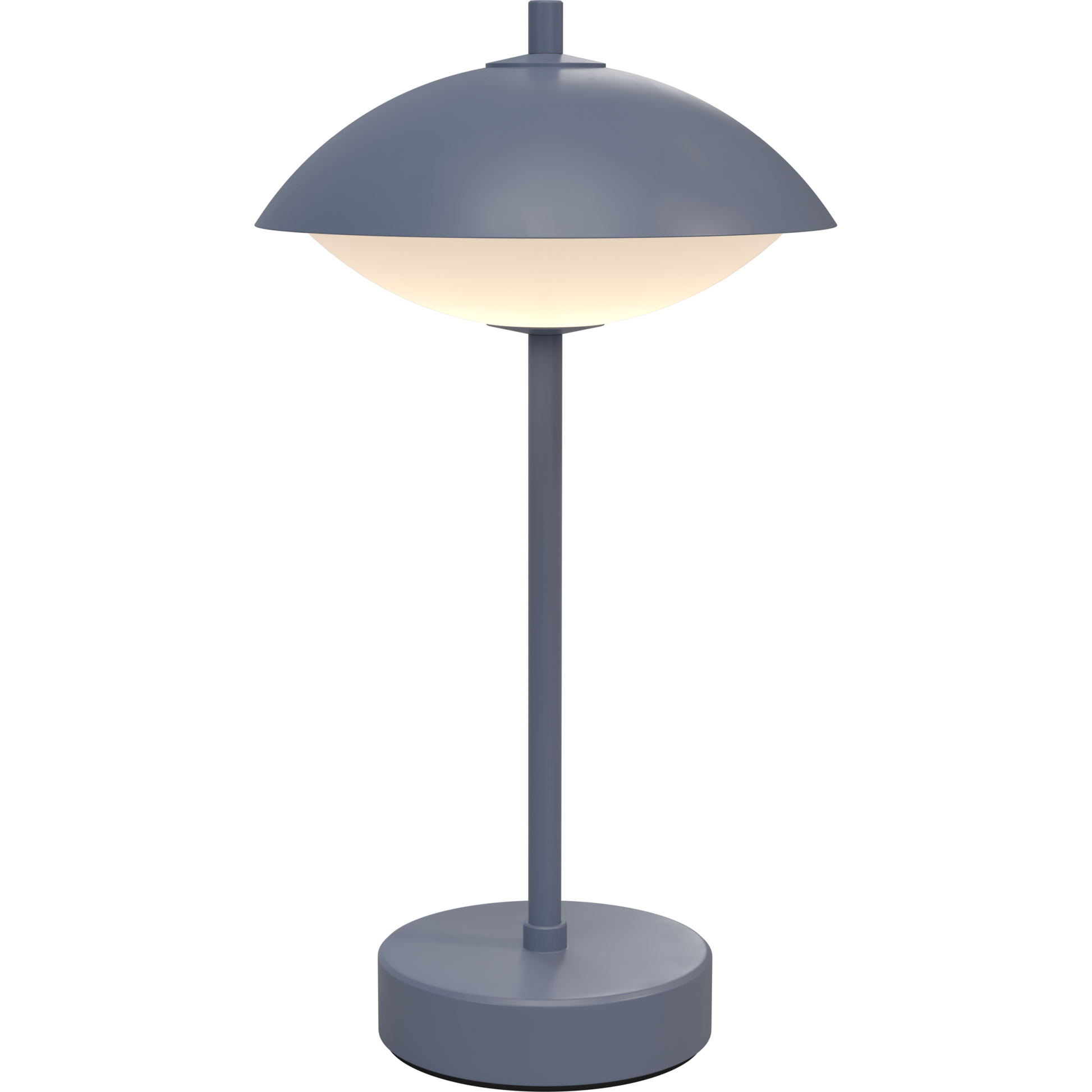 Musling portable blå bordlampe