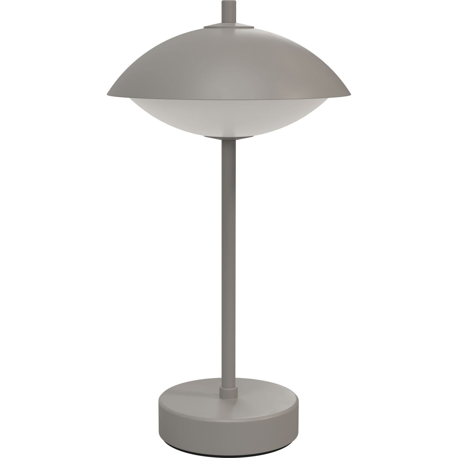 Musling grå portable bordlampe
