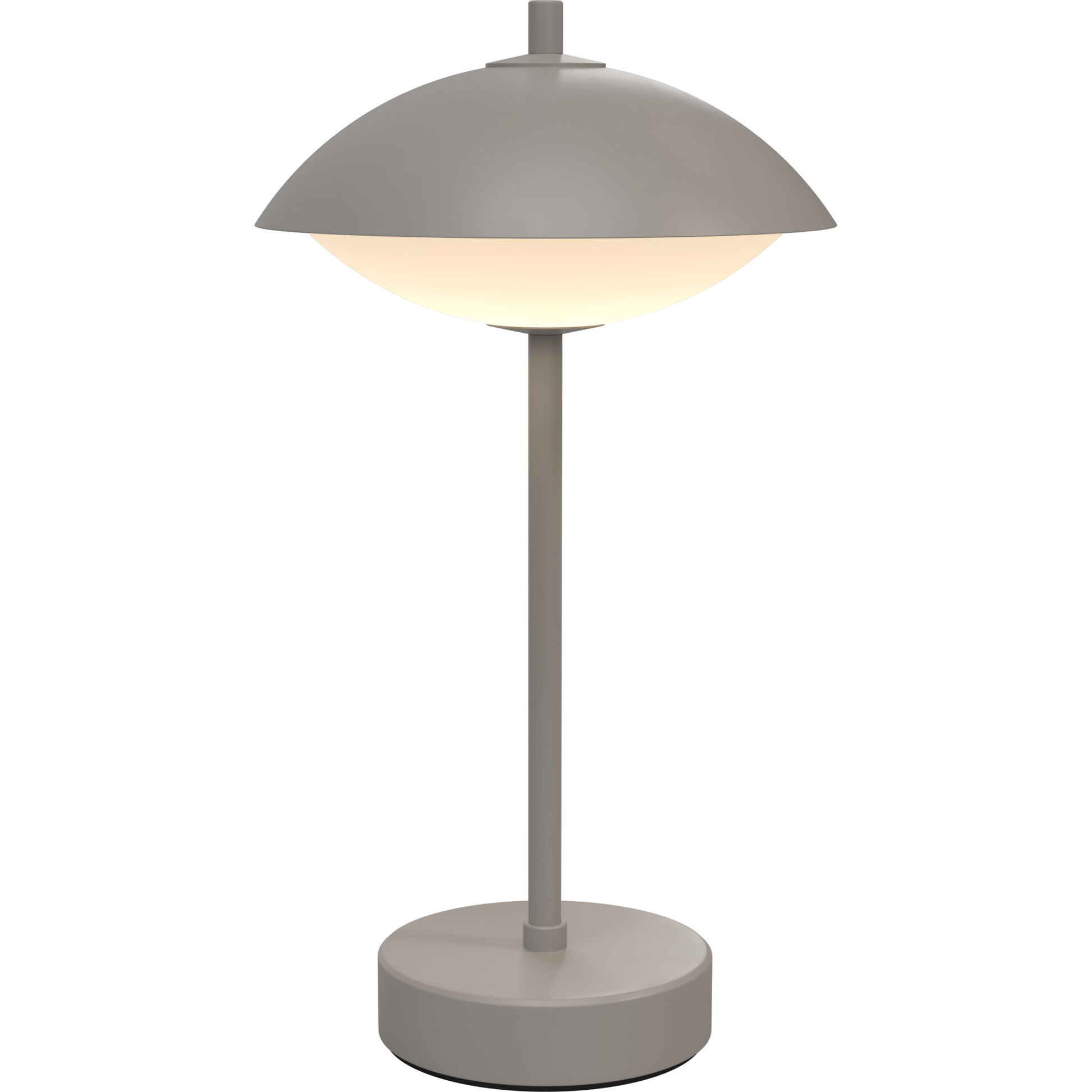 Musling grå portable bordlampe